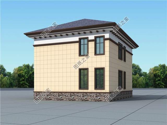 鄉(xiāng)村時(shí)尚二層小別墅，占地100平左右小面積大智慧