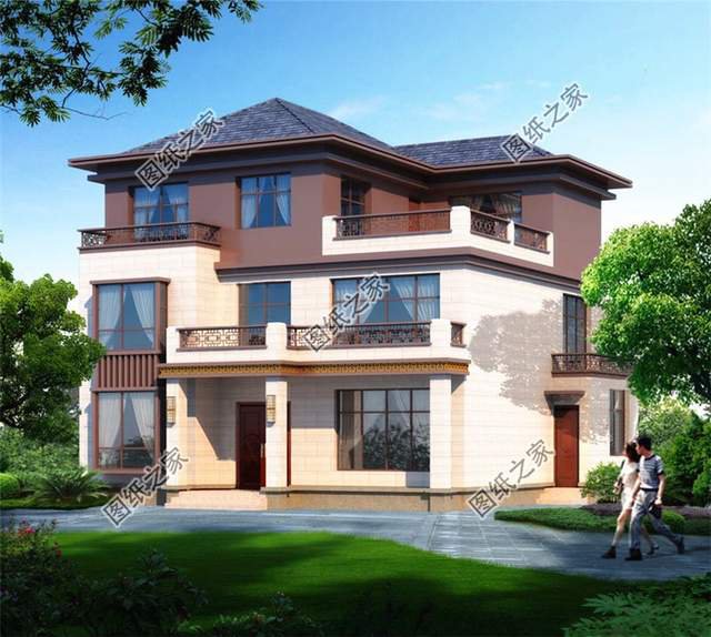 30萬就能建起的三層小別墅豪華大氣，說出來別不信