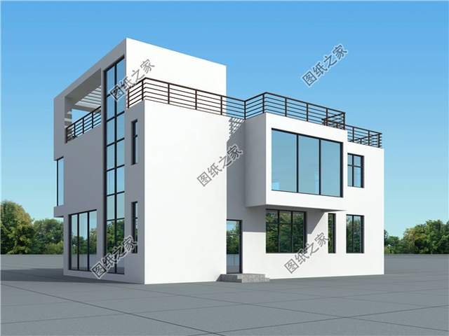 精致的優(yōu)雅，現(xiàn)代平頂別墅，建房最好的選擇