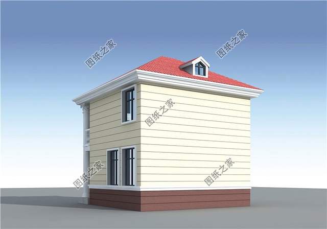 農(nóng)村宅地基小，開間8米左右的二層房屋設(shè)計(jì)圖滿足你的條件