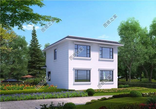 農(nóng)村宅地基小，開間8米左右的二層房屋設(shè)計(jì)圖滿足你的條件