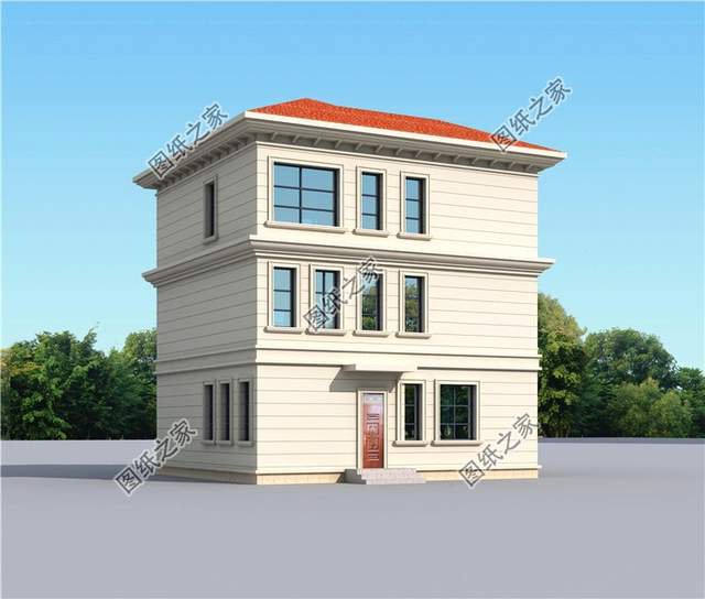 農(nóng)村二層半自建房設(shè)計(jì)圖，在大而不俗的露臺(tái)上看日出日落