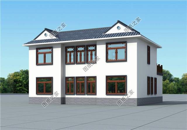 適合農(nóng)村居住的小戶型新中式二層四合院，世間最美好的風景