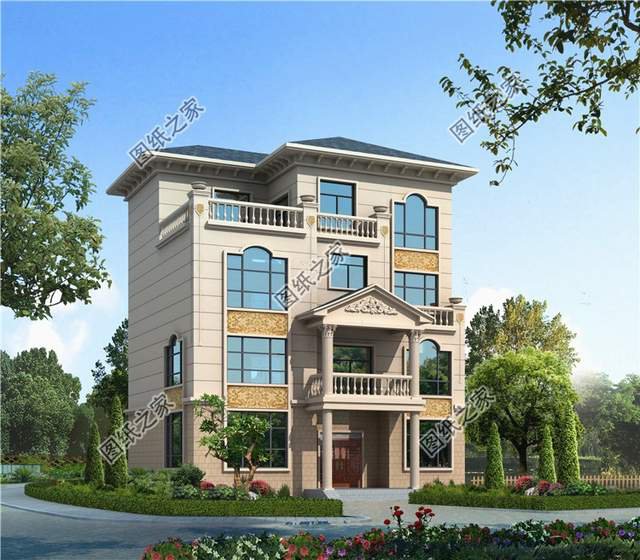 占地130平左右四層樓房設(shè)計圖，三代同堂都能住得過來