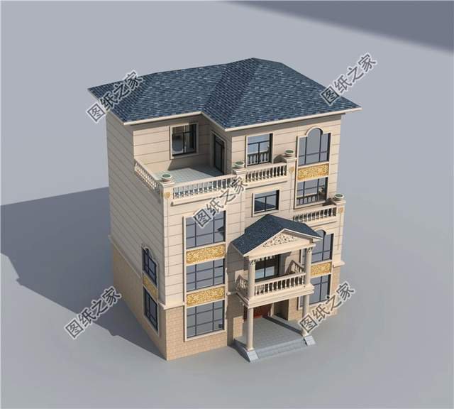 占地130平左右四層樓房設(shè)計圖，三代同堂都能住得過來