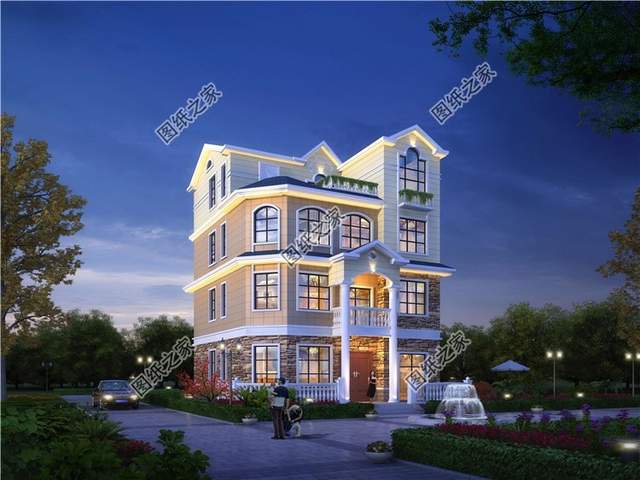 占地130平左右四層樓房設(shè)計圖，三代同堂都能住得過來