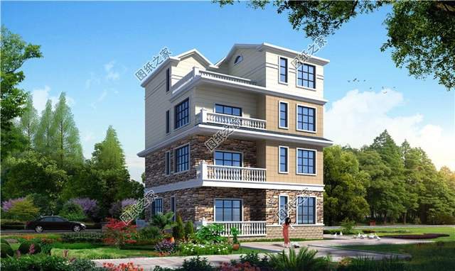 占地130平左右四層樓房設(shè)計圖，三代同堂都能住得過來