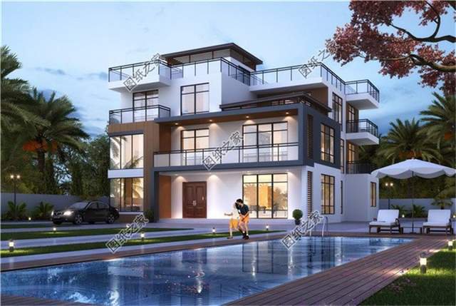 極簡(jiǎn)現(xiàn)代風(fēng)格三層自建房，簡(jiǎn)單的線條勾勒出神清氣爽的感覺(jué)