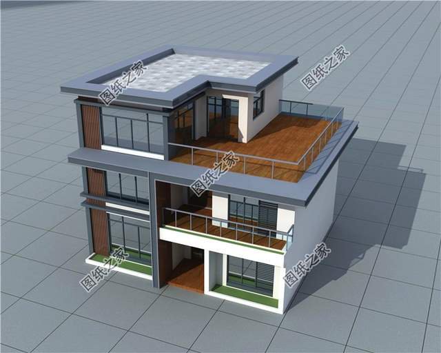 極簡(jiǎn)現(xiàn)代風(fēng)格三層自建房，簡(jiǎn)單的線條勾勒出神清氣爽的感覺(jué)