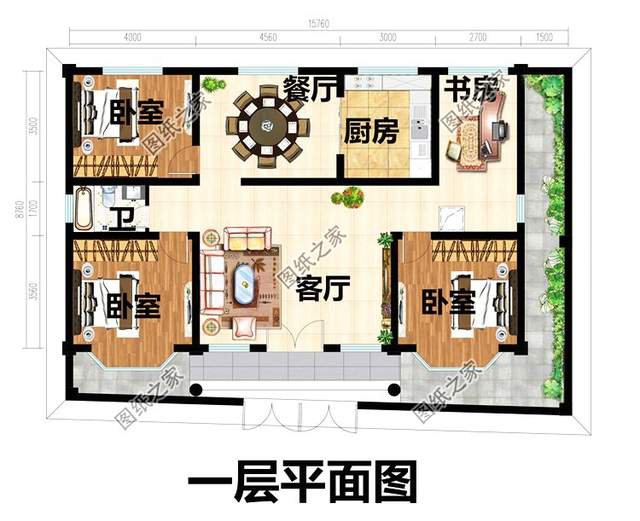 帶院子的一層農(nóng)村自建房，一方天地，構(gòu)建完美生活