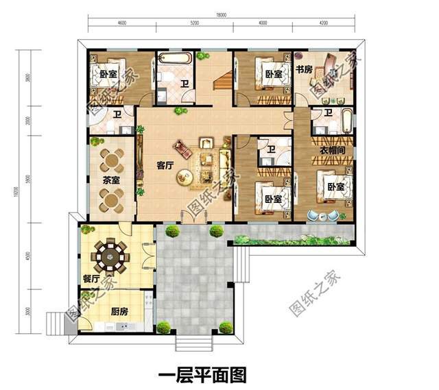 L型農(nóng)村別墅設(shè)計(jì)圖，實(shí)用舒適還美觀全安排到位了