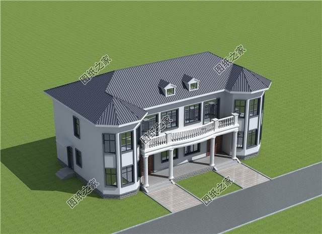 二層雙拼別墅設(shè)計圖，雙拼別墅不分離，兄弟姐妹感情深