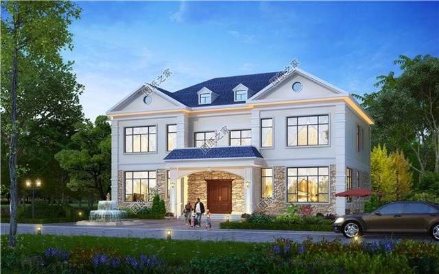 二層雙拼別墅設(shè)計圖，雙拼別墅不分離，兄弟姐妹感情深