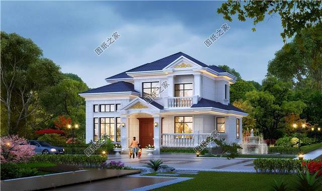 二層復(fù)式別墅，美觀又大氣，建出來(lái)倍有面子