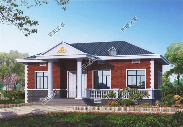 占地120平一層平房設(shè)計圖紙，讓我們的生活未來可期