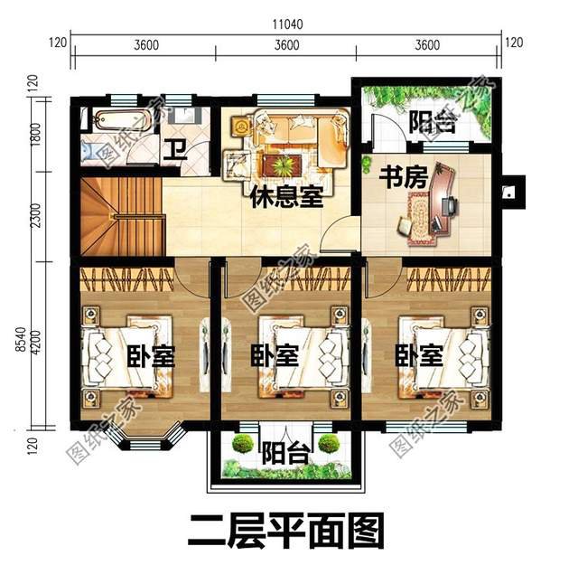 非常適合農(nóng)村自建的二層別墅設(shè)計圖紙，簡約美觀，讓人心動不已