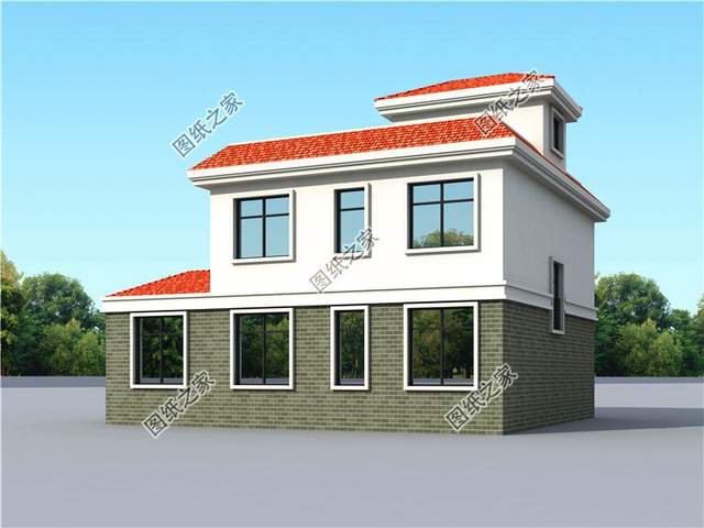 最接地氣的農(nóng)村二層自建房設(shè)計(jì)圖，帶配房煙氣裊裊芳香四溢