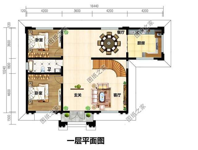 最接地氣的農(nóng)村二層自建房設(shè)計(jì)圖，帶配房煙氣裊裊芳香四溢