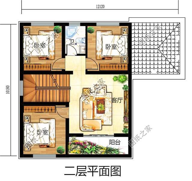 最接地氣的農(nóng)村二層自建房設(shè)計(jì)圖，帶配房煙氣裊裊芳香四溢