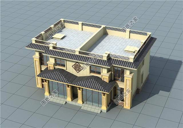 平屋頂雙拼農(nóng)村別墅，兄弟建房其利斷金，老人也會樂見其成