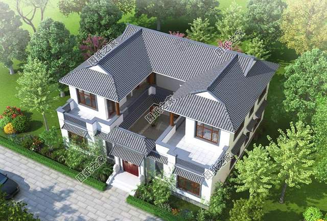 在農(nóng)村有一棟這樣的中式二層四合院，你就是人生的贏家