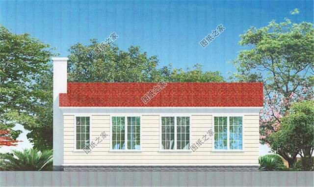 開(kāi)間12米×10米一層別墅設(shè)計(jì)圖紙，讓人一見(jiàn)傾心的田園別墅