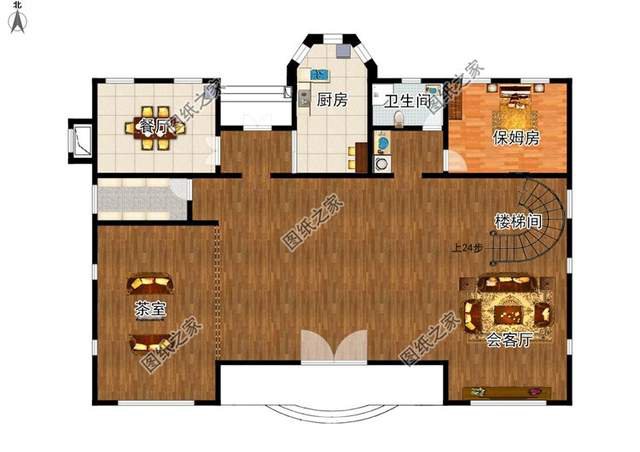 漂亮的房子百里挑一四層歐式別墅效果圖，滿足你對奢華的概念