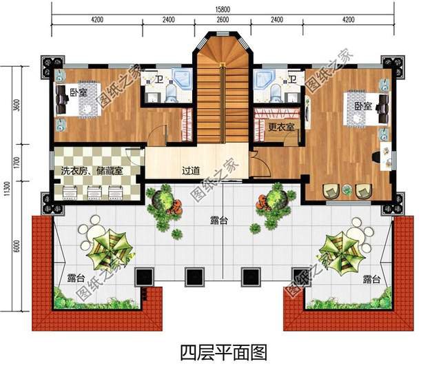 漂亮的房子百里挑一四層歐式別墅效果圖，滿足你對奢華的概念