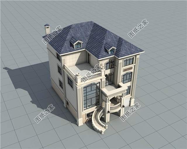 漂亮的房子百里挑一四層歐式別墅效果圖，滿足你對奢華的概念