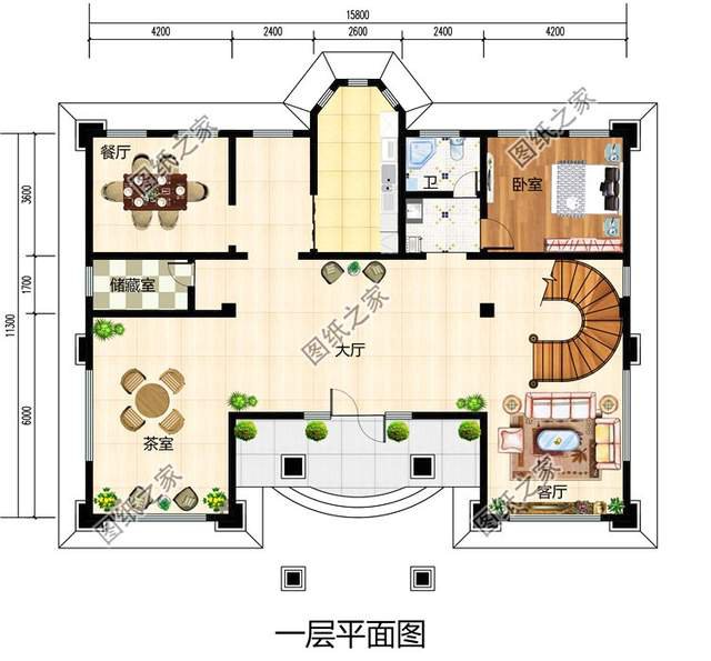 漂亮的房子百里挑一四層歐式別墅效果圖，滿足你對奢華的概念