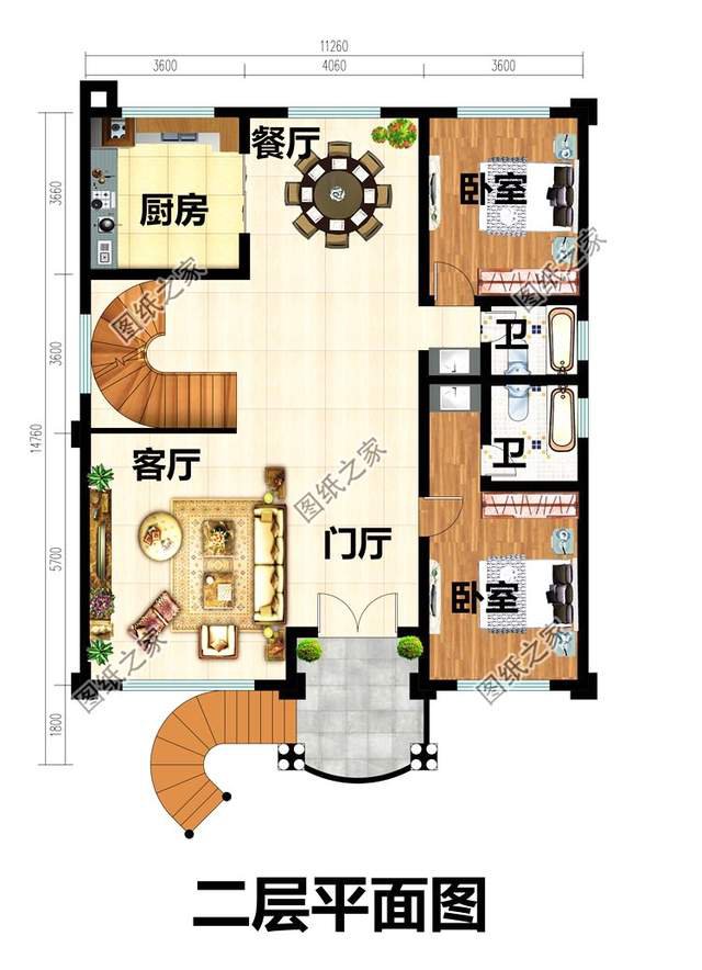 漂亮的房子百里挑一四層歐式別墅效果圖，滿足你對奢華的概念