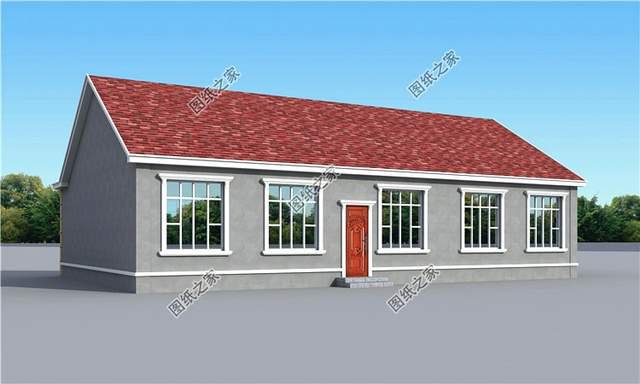 農(nóng)村五間一層房屋設(shè)計(jì)圖，室內(nèi)布局安排得妥妥的，真是不錯(cuò)