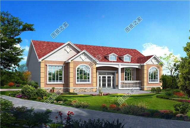 農(nóng)村五間一層房屋設(shè)計(jì)圖，室內(nèi)布局安排得妥妥的，真是不錯(cuò)