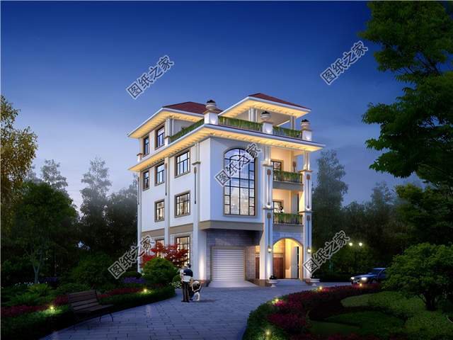 帶陽臺(tái)四層別墅，喝茶晾曬兩不誤，生活樂無窮