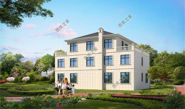 200平左右質(zhì)感十足的新農(nóng)村三層別墅設(shè)計(jì)圖，富貴之氣迎面而來