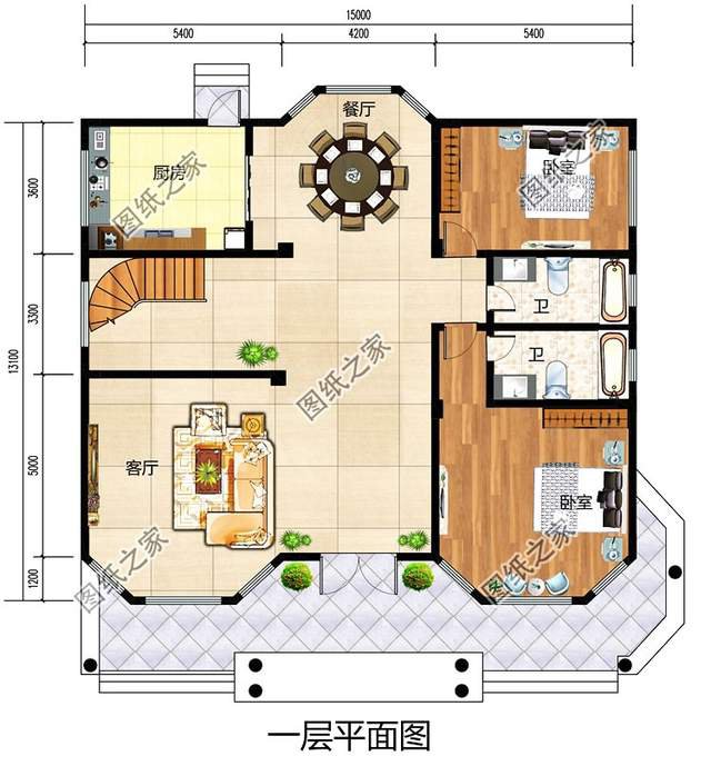 200平左右質(zhì)感十足的新農(nóng)村三層別墅設(shè)計(jì)圖，富貴之氣迎面而來