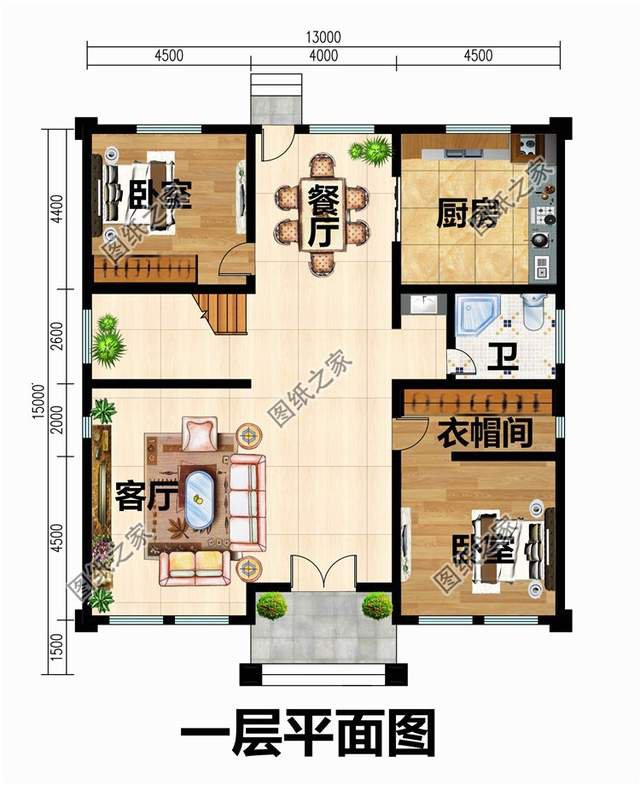 戶型對稱的農(nóng)村二層樓房設(shè)計(jì)圖，里面有一款絕對是你的選擇