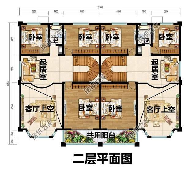 羅馬柱雙拼的大氣，農(nóng)村兄弟情誼深厚的證明