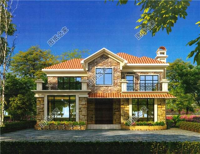 三款帶煙囪的二層鄉(xiāng)村別墅設(shè)計圖紙，給你不一樣的農(nóng)家生活