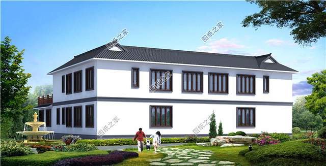 古韻十足的雙拼中式四合院別墅設(shè)計(jì)圖紙，寓意深遠(yuǎn)地傳承建筑