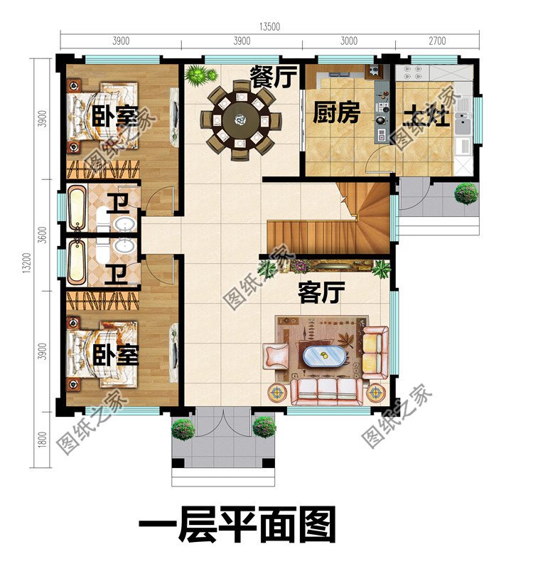 農(nóng)村兩層新中式自建房設計圖
