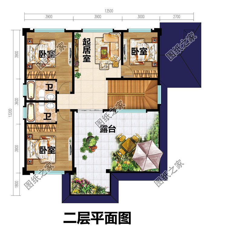 農(nóng)村兩層新中式自建房設計圖