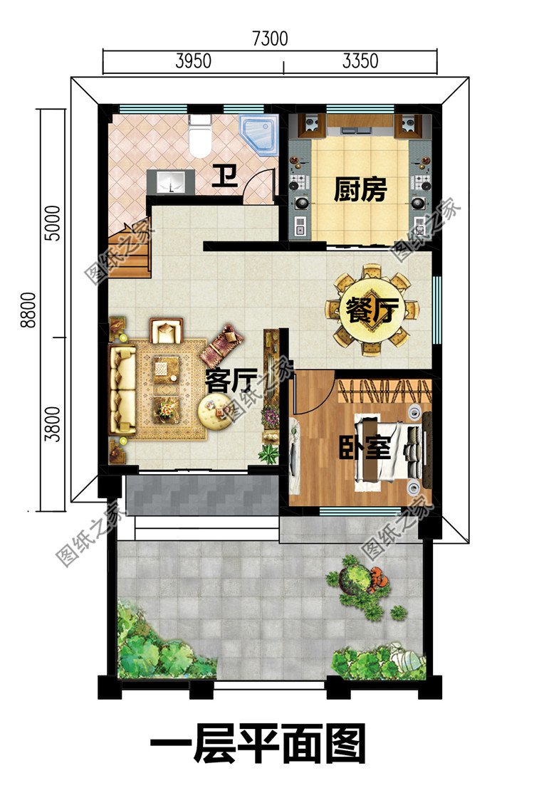 農(nóng)村三層15萬自建房圖