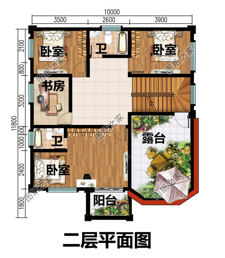 經(jīng)濟實用型二層農(nóng)村小別墅設計圖