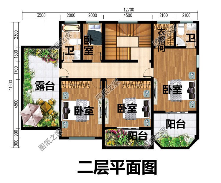 二層農(nóng)村小別墅設(shè)計圖