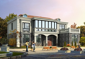 農(nóng)村自建七字型小別墅二層戶型圖，好看又實用