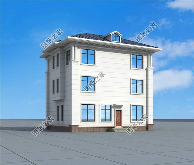 新農(nóng)村復(fù)式三層別墅戶型圖，不拘一格的豪華氣派，讓人贊嘆