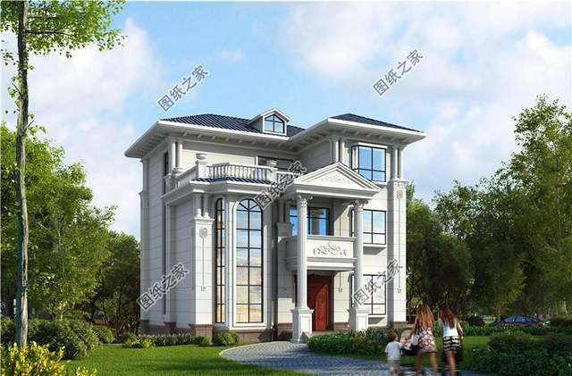 新農(nóng)村復(fù)式三層別墅戶型圖，不拘一格的豪華氣派，讓人贊嘆