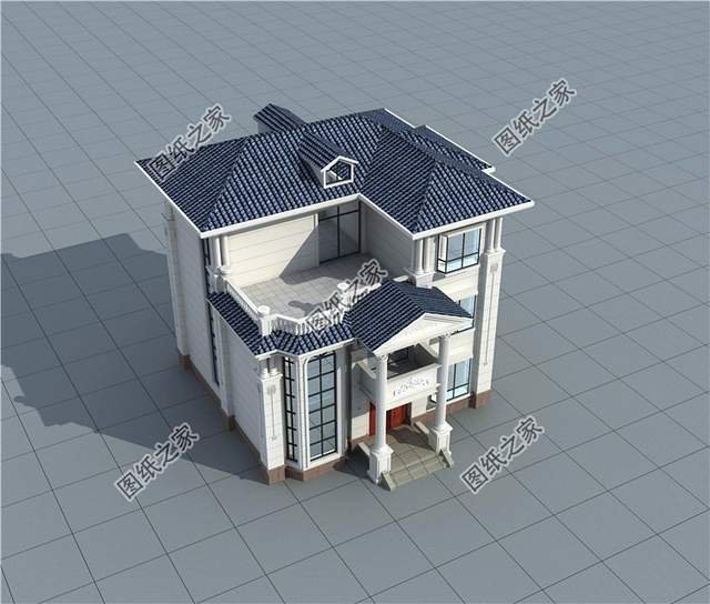 新農(nóng)村復(fù)式三層別墅戶型圖，不拘一格的豪華氣派，讓人贊嘆