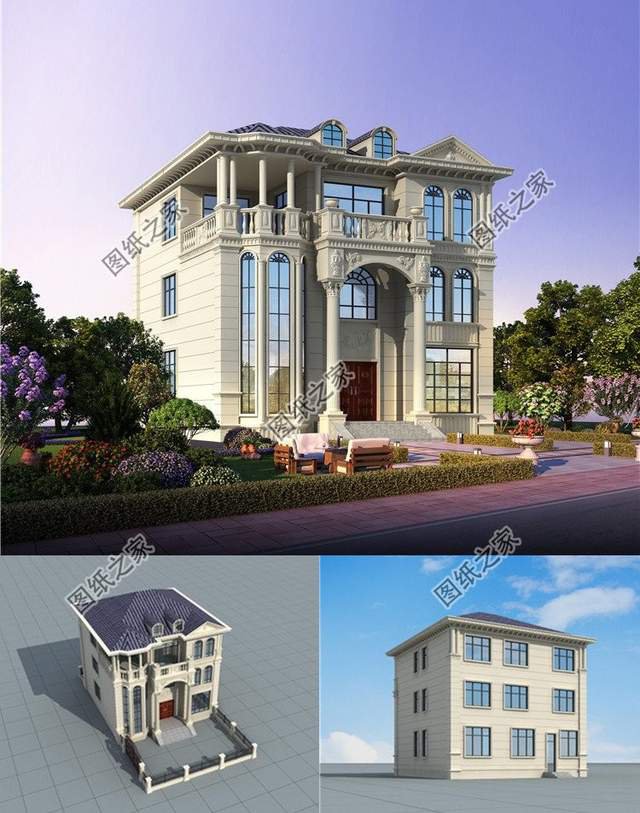 建三層半樓房設(shè)計(jì)圖，高屋建瓴地倚天的大氣生活